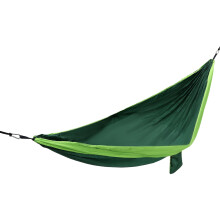 Double Camping Hammock with Tree Straps, 660lbs Capacity, Ultra Lightweight for Backpacking Travel, Forest Green and Lime