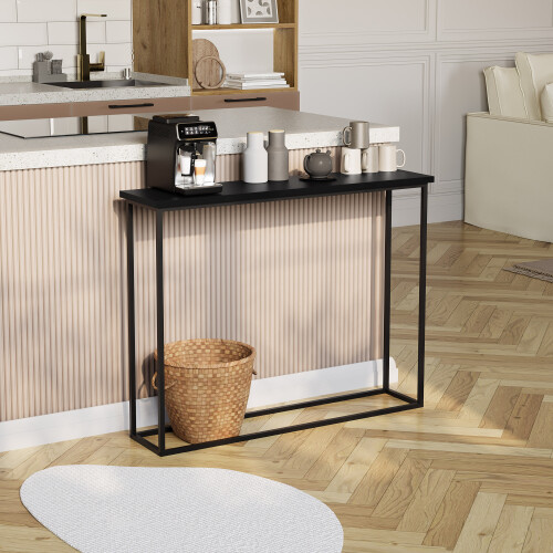 Vida Designs (Black) Console Table With Metal Leg, Vida Designs, Modern Hallway Table 2
