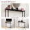Vida Designs (Black) Console Table With Metal Leg, Vida Designs, Modern Hallway Table 9