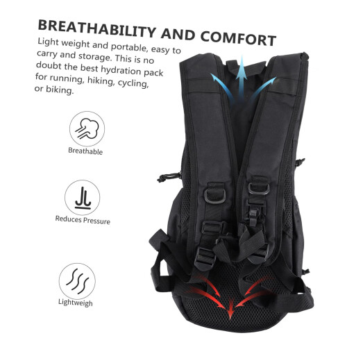 Hydration Backpack with Leakproof Hydration Bladder, Lightweight Tactical Pack for Hiking, Running and Cycling 1