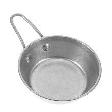 Stainless Steel Camping Bowl with Handle, Durable Heat Safe Outdoor Soup Bowl for Picnic and Travel