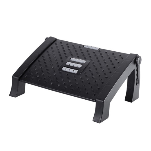 Under Desk Foot Rest with Adjustable Tilt, Cushioned Surface and Ergonomic Angled Design for Office