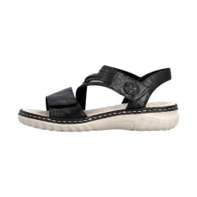 Sandali in Pelle Rieker - Nero
