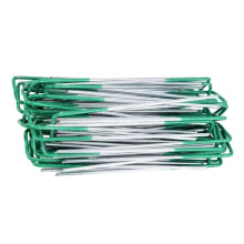 UShaped Garden Stakes 20 Pack Heavy Duty Galvanized Steel Landscape Staples for Securing Tents and Fabric