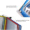 Wall Mounted File Organizer A4 Double Sided Flip Display Folder with Quick Access and Durable Metal Support 4