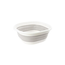 Collapsible Washing Basin Foldable SpaceSaving Design for Camping Kitchen and Caravan Grey 25.5cm