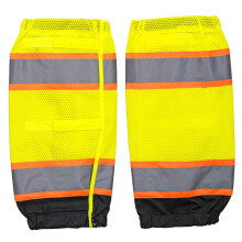 2 Pack Reflective Leg Gaiters, Adjustable Waterproof Hiking Gaiters with Breathable Mesh for Night Cycling