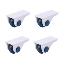 4Pcs Adhesive Furniture Wheels 360 Rotating Self Adhesive Casters for Drawers Cabinets Storage Boxes