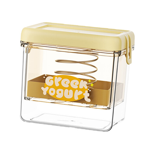 Efficient Yogurt Strainer With Fine Meshes For-Yellow rectangle