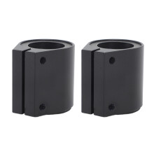 2pc 1in Alu High-Temp Exhaust Clamp Black Banshee