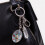 Scratch Resistant Keychain With Oval Frame-white turquoise 6