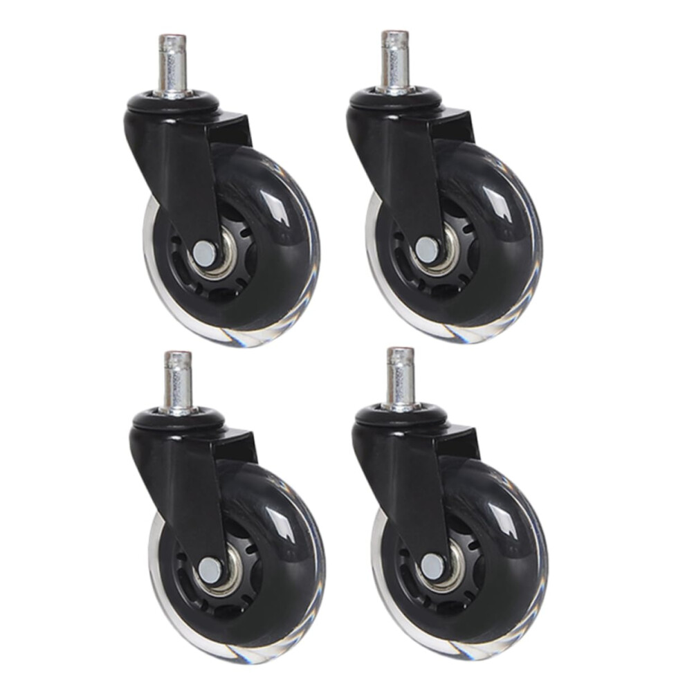4Pcs Heavy Duty Office Chair Caster Wheels Smooth, Quiet Rolling For Hardwood Tile And Carpet 9330225156062