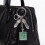 Scratch Resistant Keychain With Oval Frame-white turquoise 7