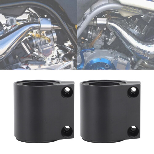 2pc 1in Aluminum Clamp Black Banshee 1987-2006 2