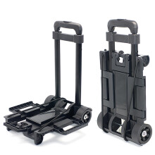 Folding Hand Truck Aluminum Alloy Cart with Smooth Wheels for Groceries Travel and Household Use