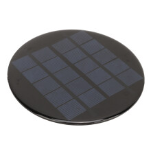 Small Round Solar Cell Panel 1.1W 5V 120mm for Rechargeable 3.7V Battery Power