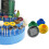Drill Bit Organizer with ColorCoded Storage, Green Round Rotary Tool Bit Holder for Bench Use 2