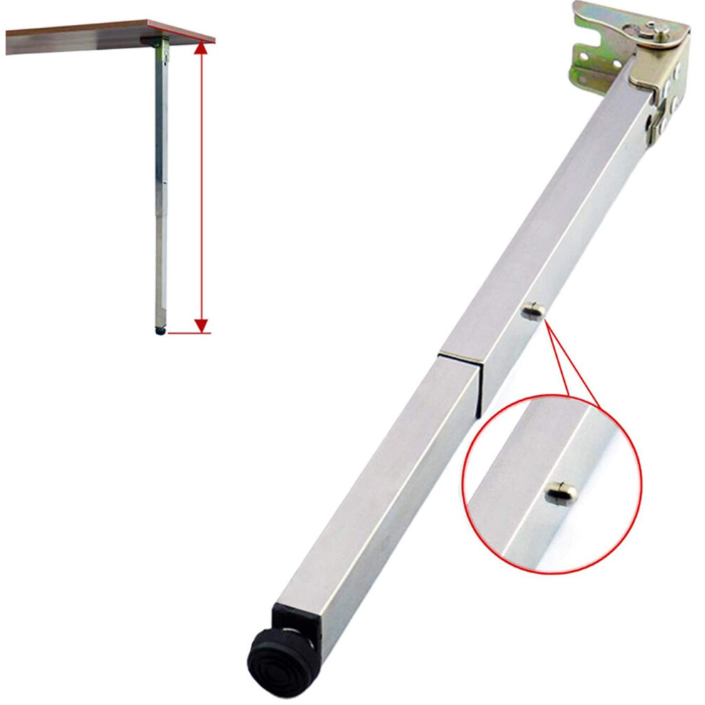 Adjustable Stainless Steel Furniture Legs 60Cm For Foldable Lifting Table With Telescopic Support And Protective Base 9771547690092