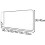 Folding Wall Mounted Table White 80x30cm Fold Down Desk with SpaceSaving Design for Kitchen Study Dining 5