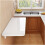 Folding Wall Mounted Table White 80x30cm Fold Down Desk with SpaceSaving Design for Kitchen Study Dining 1