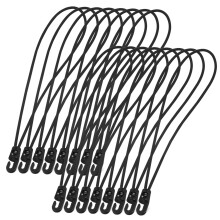 25pcs Heavy Duty Bungee Cords with Hooks Elastic Luggage Straps for Cargo and Camping Use