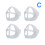 Face Mask Bracket 3D Silicone Inner Support Increases Breathing Space Protects Makeup Reusable Pack of 4 2
