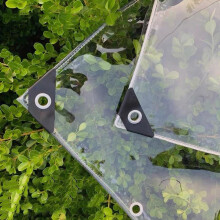Clear Tarp Heavy Duty Transparent Waterproof PVC Tarpaulin UV Resistant Outdoor Patio Cover 5.6ft x 5.9ft