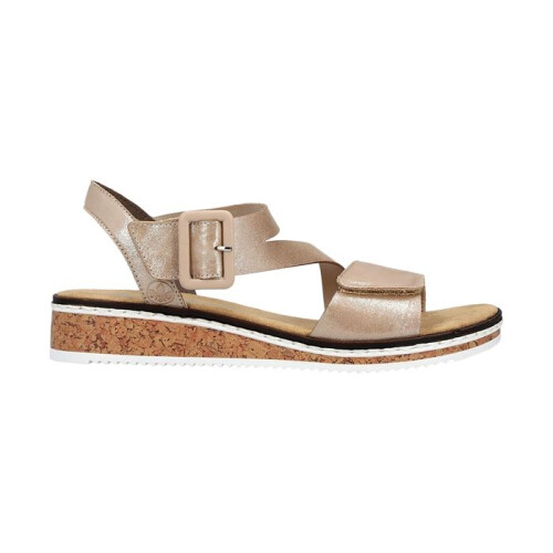 Rieker Sandales à Scratch Rieker Montreux - Beige 1