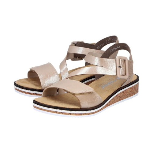 Rieker Sandales à Scratch Rieker Montreux - Beige 2