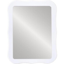 Magnetic Locker Mirror 5x7 Real Glass Reflection with Full Magnetic Backing for School Locker or Office Cabinet White