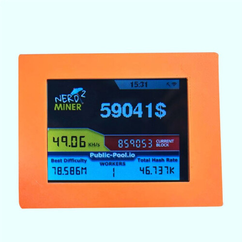 Nerdminer V2 Miner 2.8 Polegadas LCD Display 56KH/S Bitcoin Solo Miner Nerd Miner BTC Lottery Miner