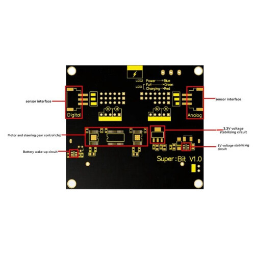For Micro-Bit Robotbit V2.0 Expansion Board Python Programming for Micro-Bit Programming Expansion Board Module