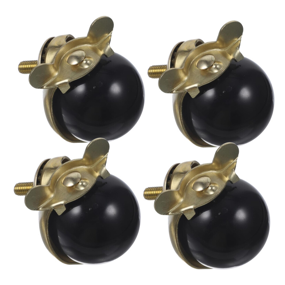 4Pcs Gold Furniture Casters Heavy Duty Quiet Rolling 360 Swivel Office Chair Replacement Wheels 9073542834632