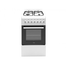 HYE 50 X 60 Freestanding Dual Fuel Cooker - White
