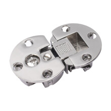 2 Pieces Folding Table Hinge Set, Durable Zinc Alloy Butler Tray Hinge with 180 Smooth Rotation and Noise Reduction