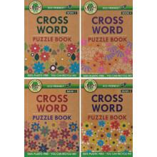 Set of 4 A5 Eco Friendly Crossword Puzzle Books