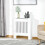 Homcom Cubierta de Radiador Blanco 78 x 19 x 81 cm 2