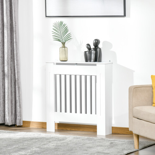 Homcom Cubierta de Radiador Blanco 78 x 19 x 81 cm 1