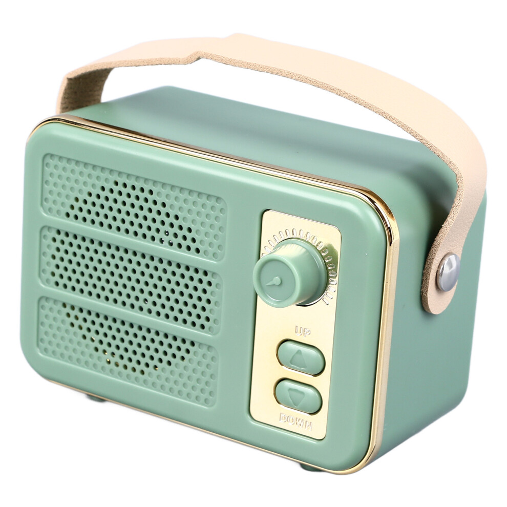Retro Vintage Mini Bluetooth Speaker 500Mah Green 5091393497336