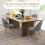 Homcom Sillas de Comedor Gris 50 x 52 x 83 cm 4