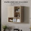 Homcom Armario de Pared Marrón 60 x 20 x 62 cm 5
