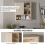 Homcom Armario de Pared Marrón 60 x 20 x 62 cm 6