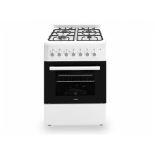 HYE 60 X 60 Freestanding Dual Fuel Cooker - White