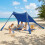 Outsunny Toldo de Playa Azul 208 x 200 x 200 cm 2