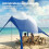 Outsunny Toldo de Playa Azul 208 x 200 x 200 cm 4