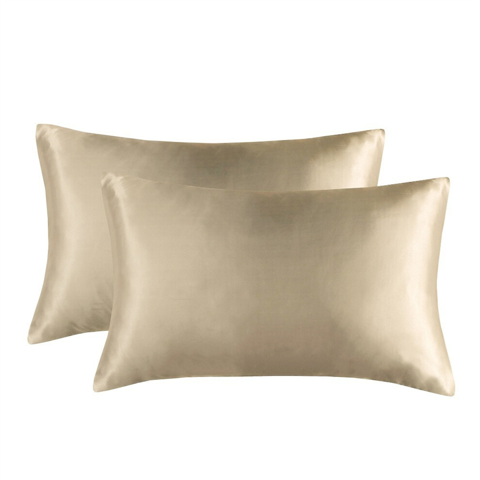 Elegant Home Decoration Satins Pillowcase in-champagne A