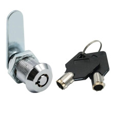 30mm Cylinder Cam Lock with 2 Keys for Metal File Cabinet, Secure 90 Chrome Finish Durable Construction