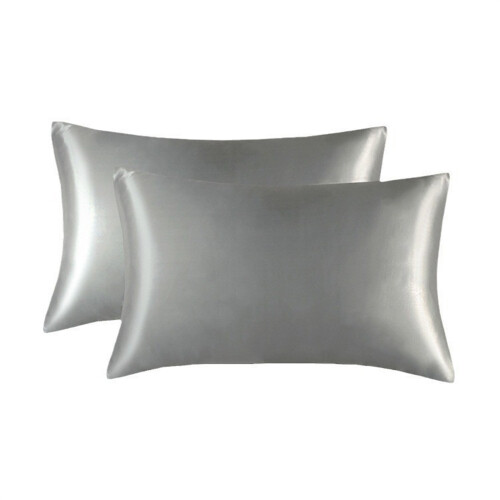 Elegant Home Decoration Satins Pillowcase in-Light Grey A
