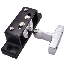 Black TouchType Cabinet Door Latch with Double Roller Catch for Kitchen Cupboards 1Pcs XK8262