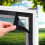 Cat Proof Window Screen Mesh 155x190cm Black PetProof Fiberglass with Hook Loop Easy Tool Install 1